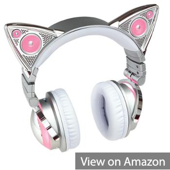 Brookstone Ariana Grande Wireless Bluetooth Cat Ear Headphones (Limited Edition)